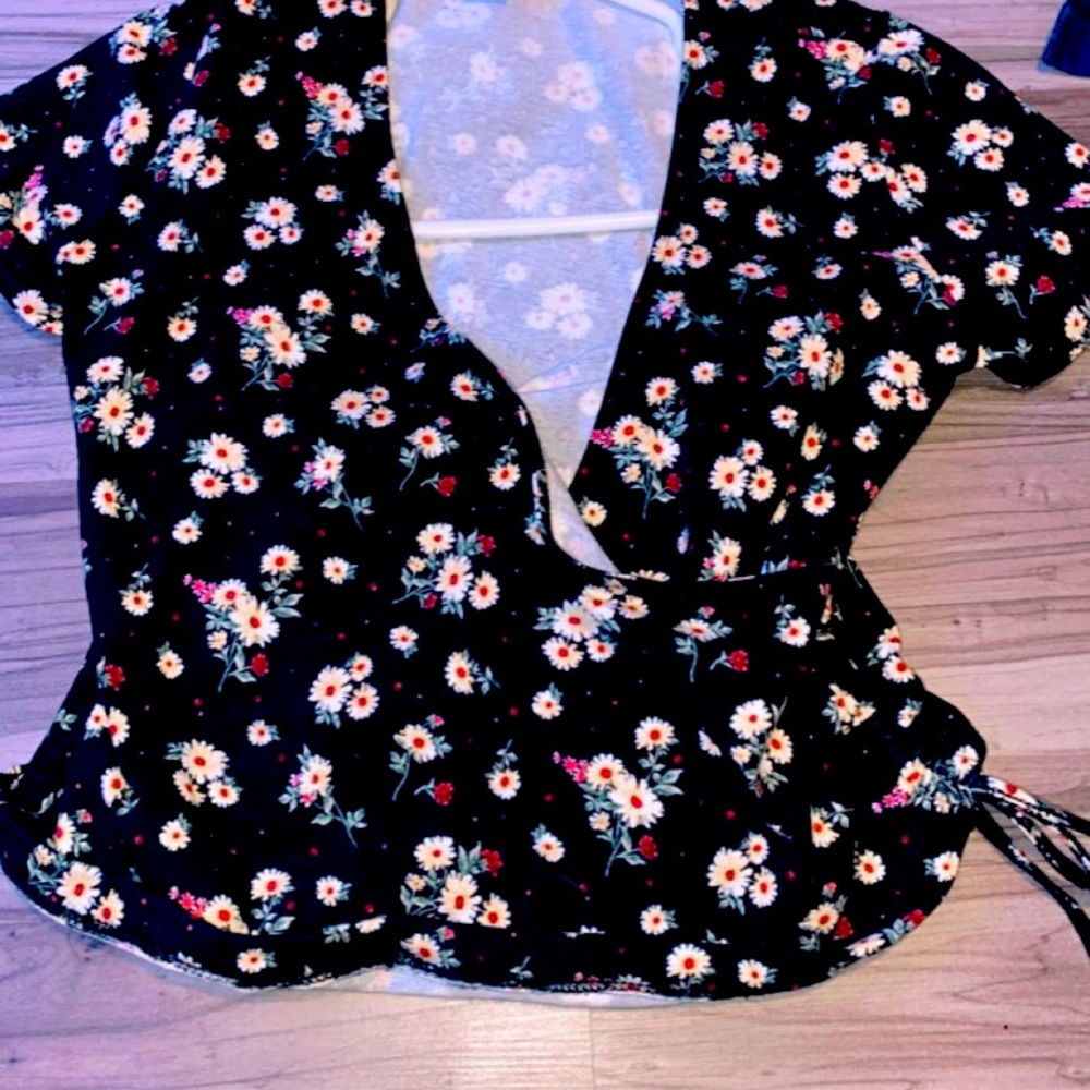 cross flower shirt